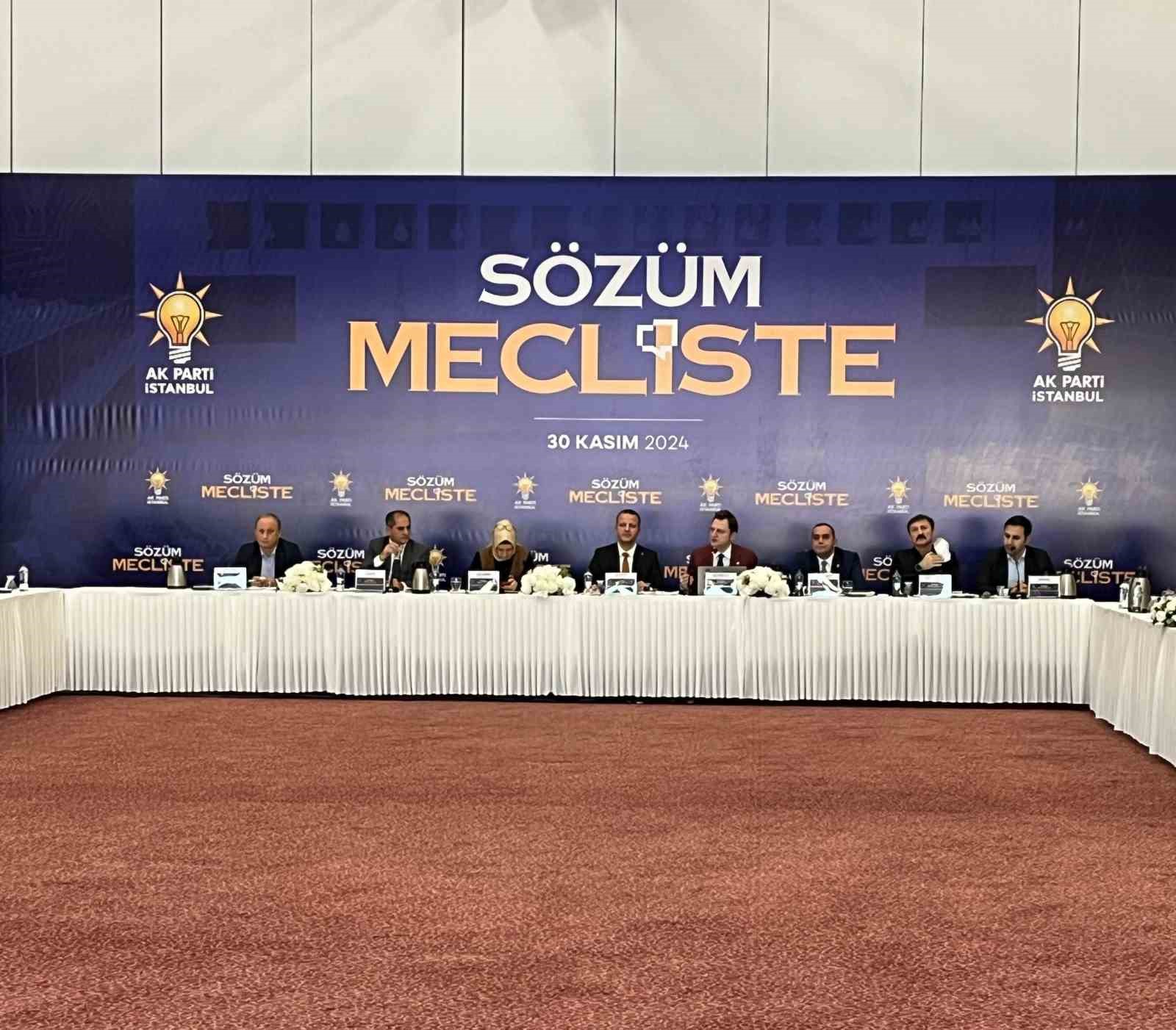 AK Parti İstanbul İl Başkanlığı "2. Sözüm Mecliste" programı düzenledi