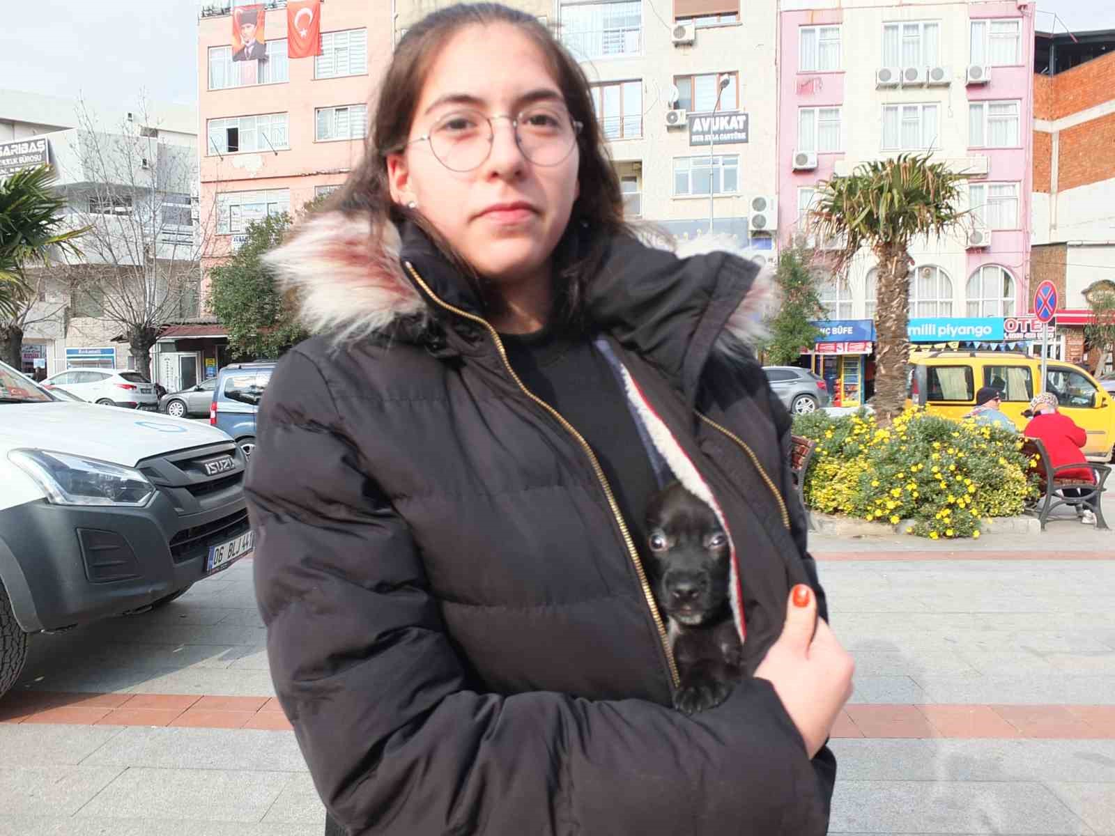 Burhaniyeli genç kızın hayvan sevgisi takdir topladı