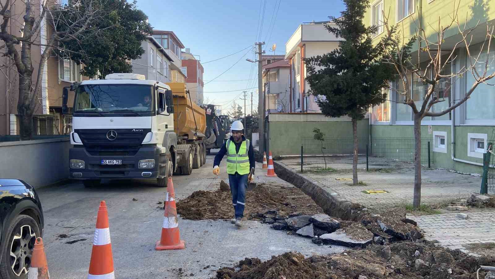 Kocaeli’de kazı çalışması sırasında doğal gaz borusu delindi