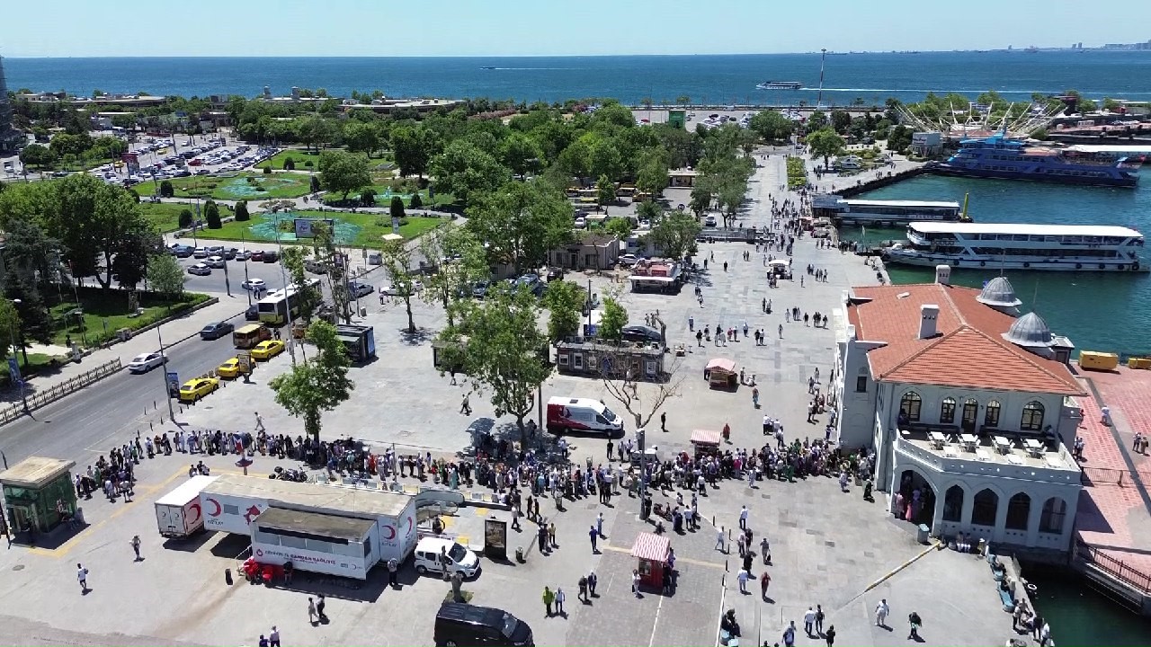 Bayramda iskelelerde yoğunluk yaşandı