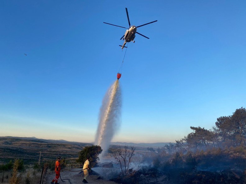 Çanakkale’deki orman yangını kontrol altına alındı