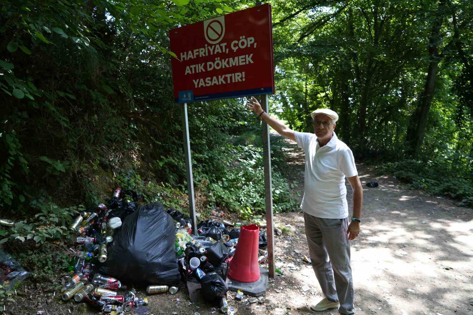 Sarıyer ormanları ve sahilleri çöplüğe döndü