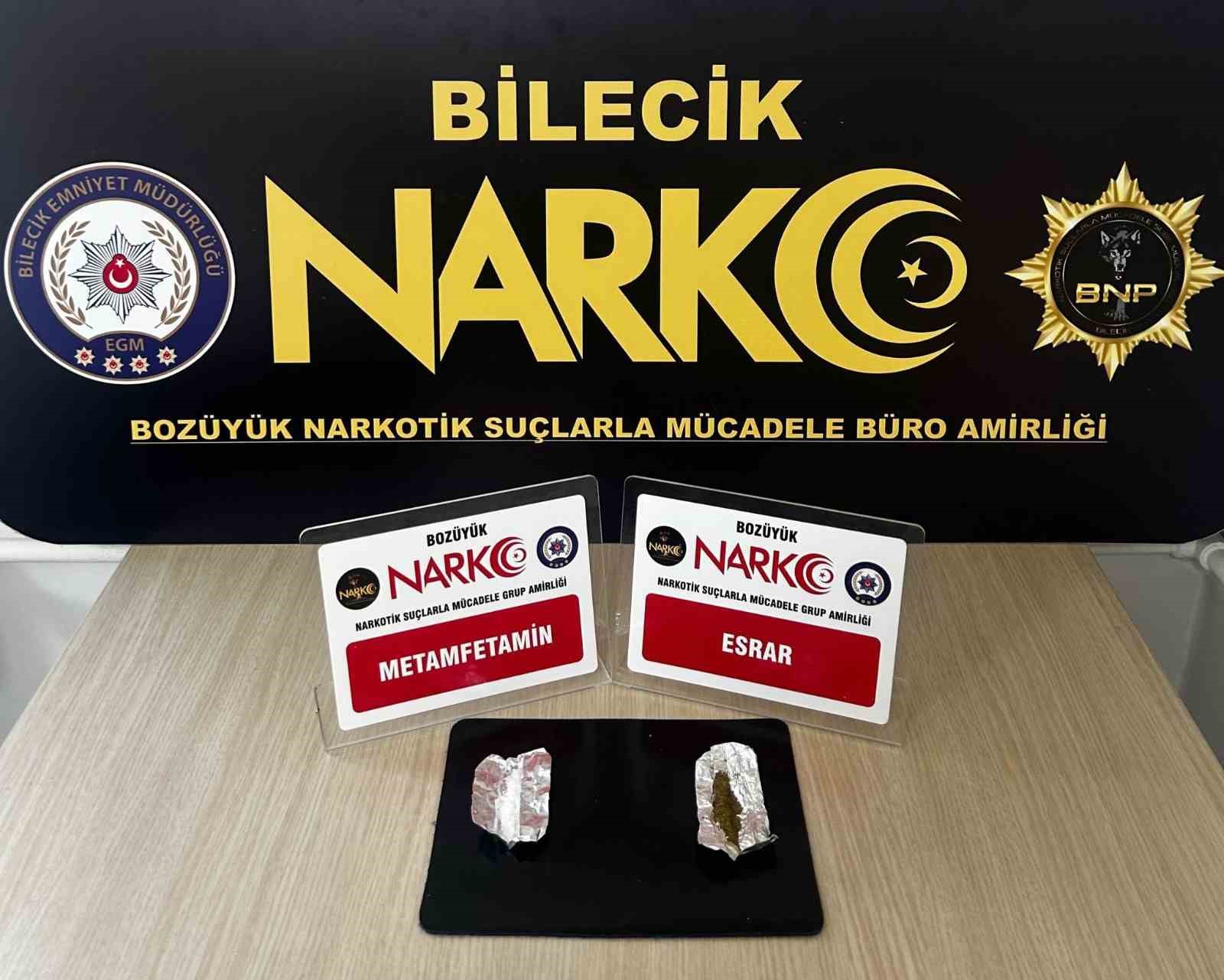 Bilecik’te düzenlenen uyuşturucu operasyonunda  1 şüpheli yakalandı