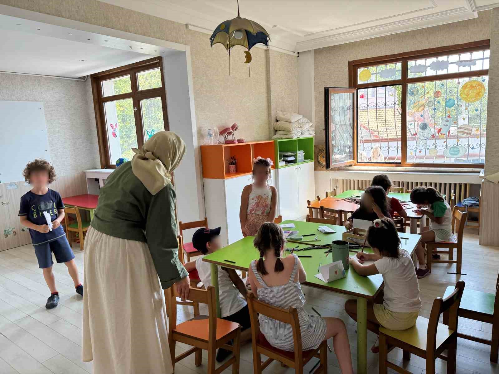 Sarıyer’de anaokulunda şok görüntüler