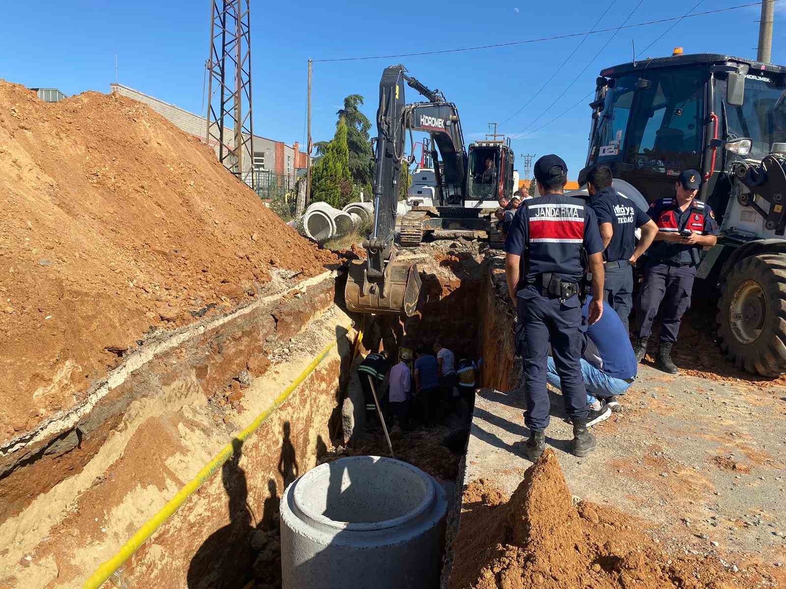 Velimeşe OSB’deki göçükte 1 işçi hayatını kaybetti