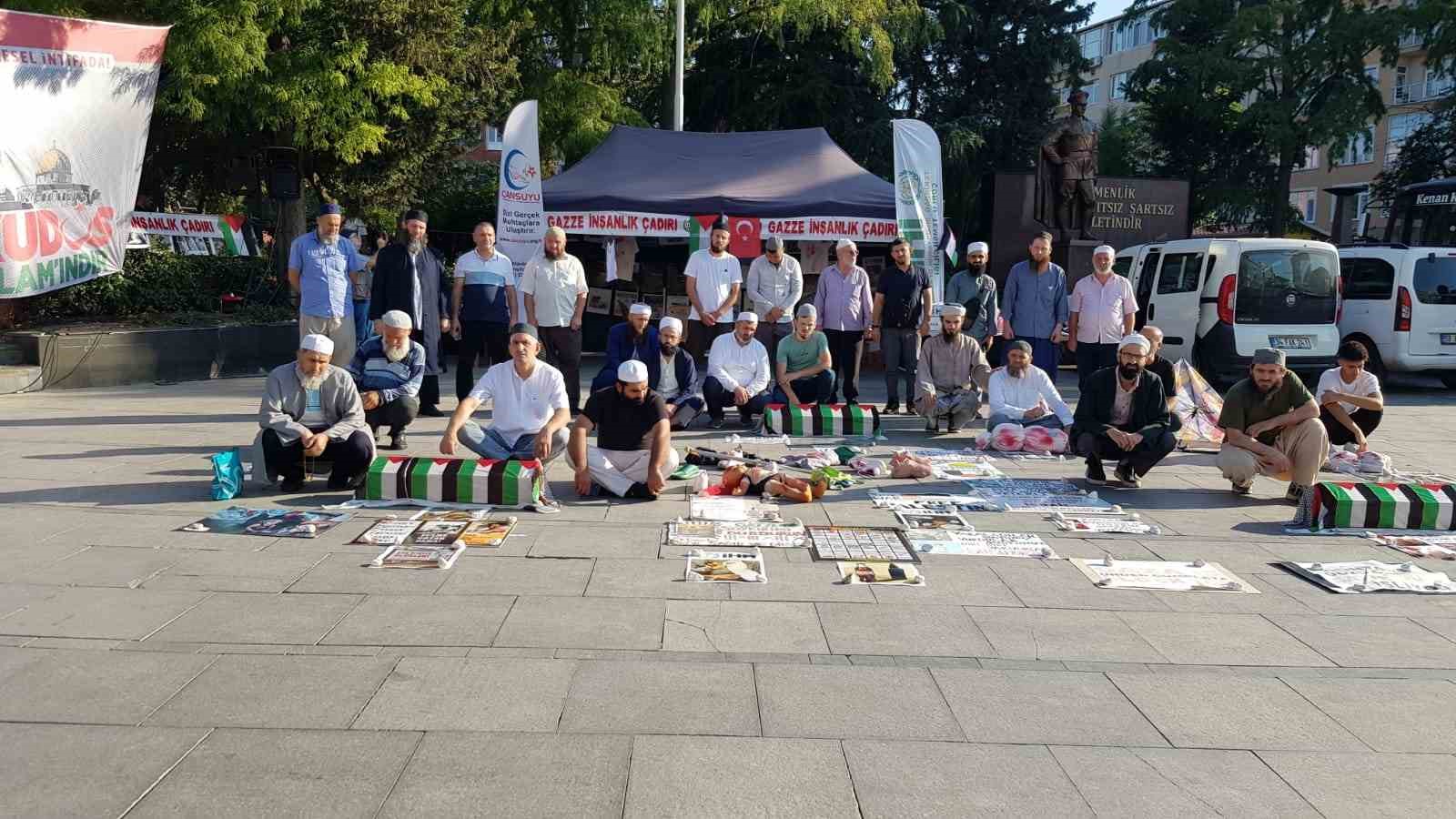 Çorlu’da Gazze Çadırı ilgi topladı