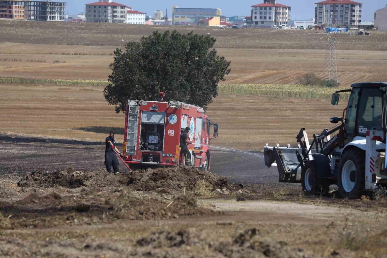 Kapaklı’da 30 dekar tarım arazisi kül oldu