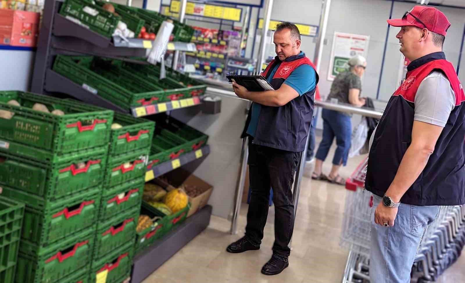 Kırklareli’nde marketler denetlendi