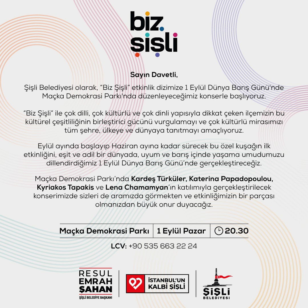 Şişli Sanatın her alanında: ‘Biz Şişli’ başlıyor