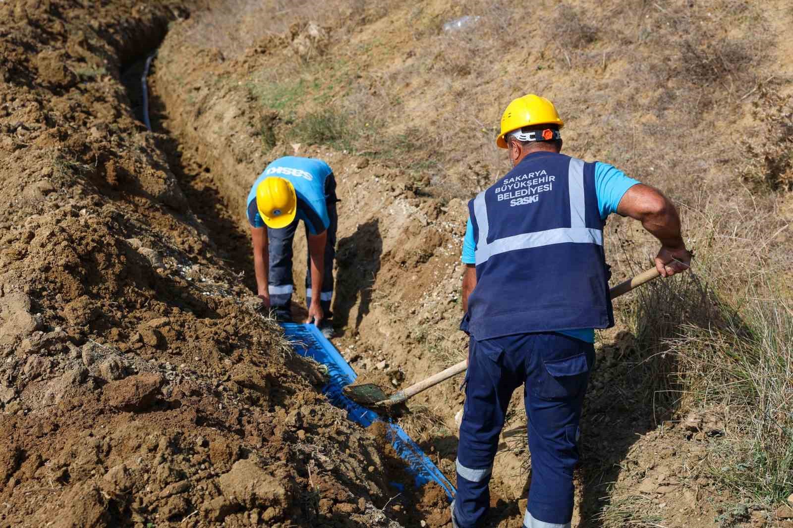 3 bin metrelik yeni hat ile mahalle sakinlerine kesintisiz su ulaştırılacak