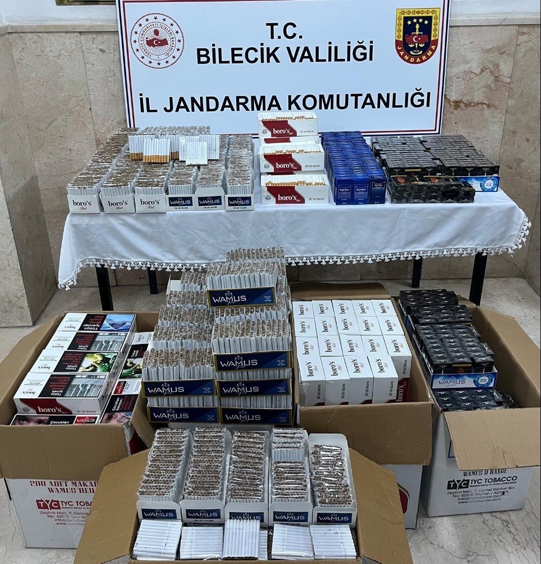 Bilecik’te 53 bin adet dolu makaron ele geçirildi