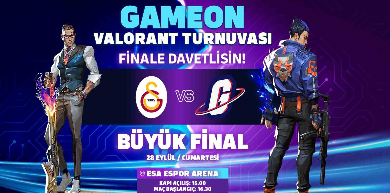 Galatasaray Espor - Galakticos GAMEON VALORANT Turnuvası’nda karşı karşıya gelecek