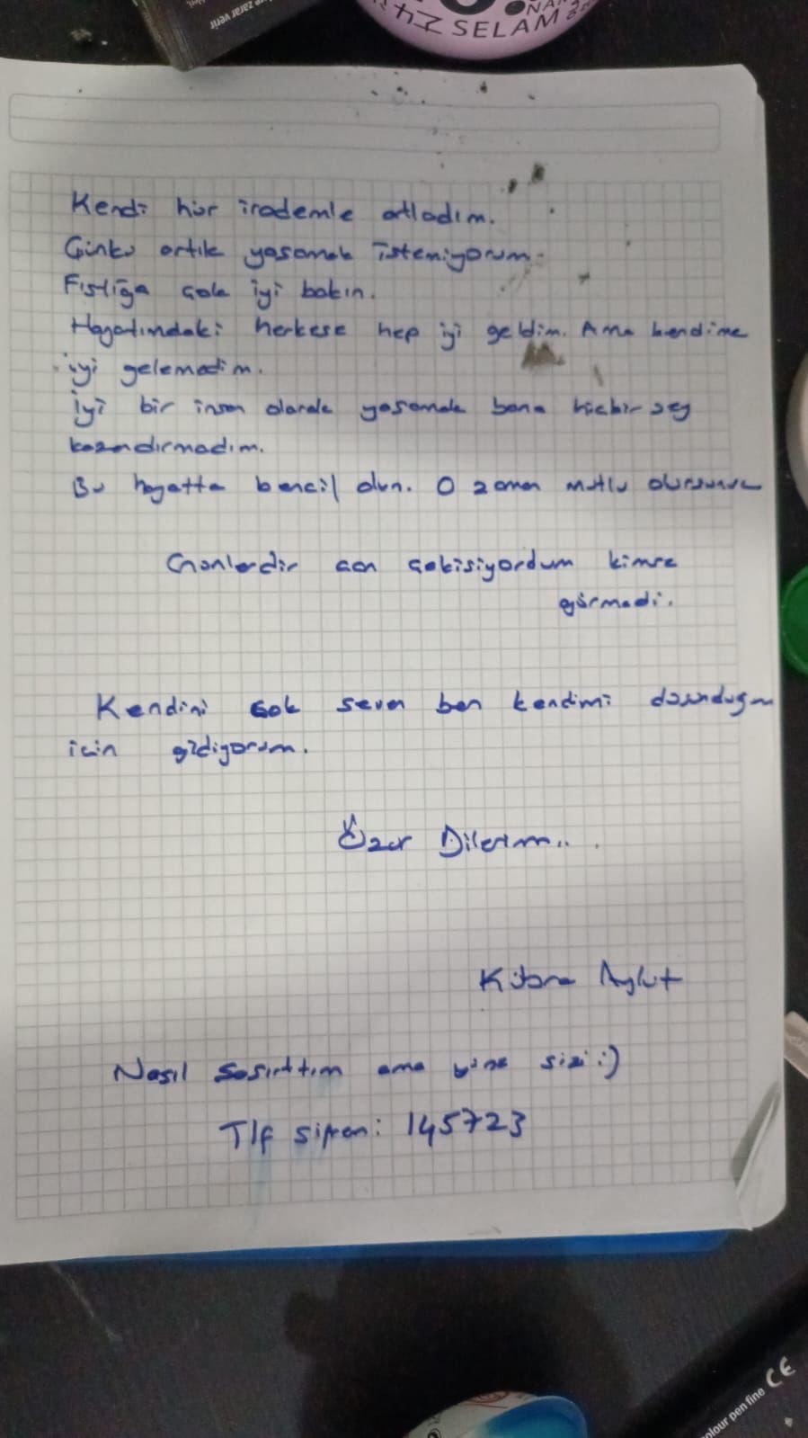 İntihar eden fenomen Kübra Aykut’un veda mektubu ortaya çıktı