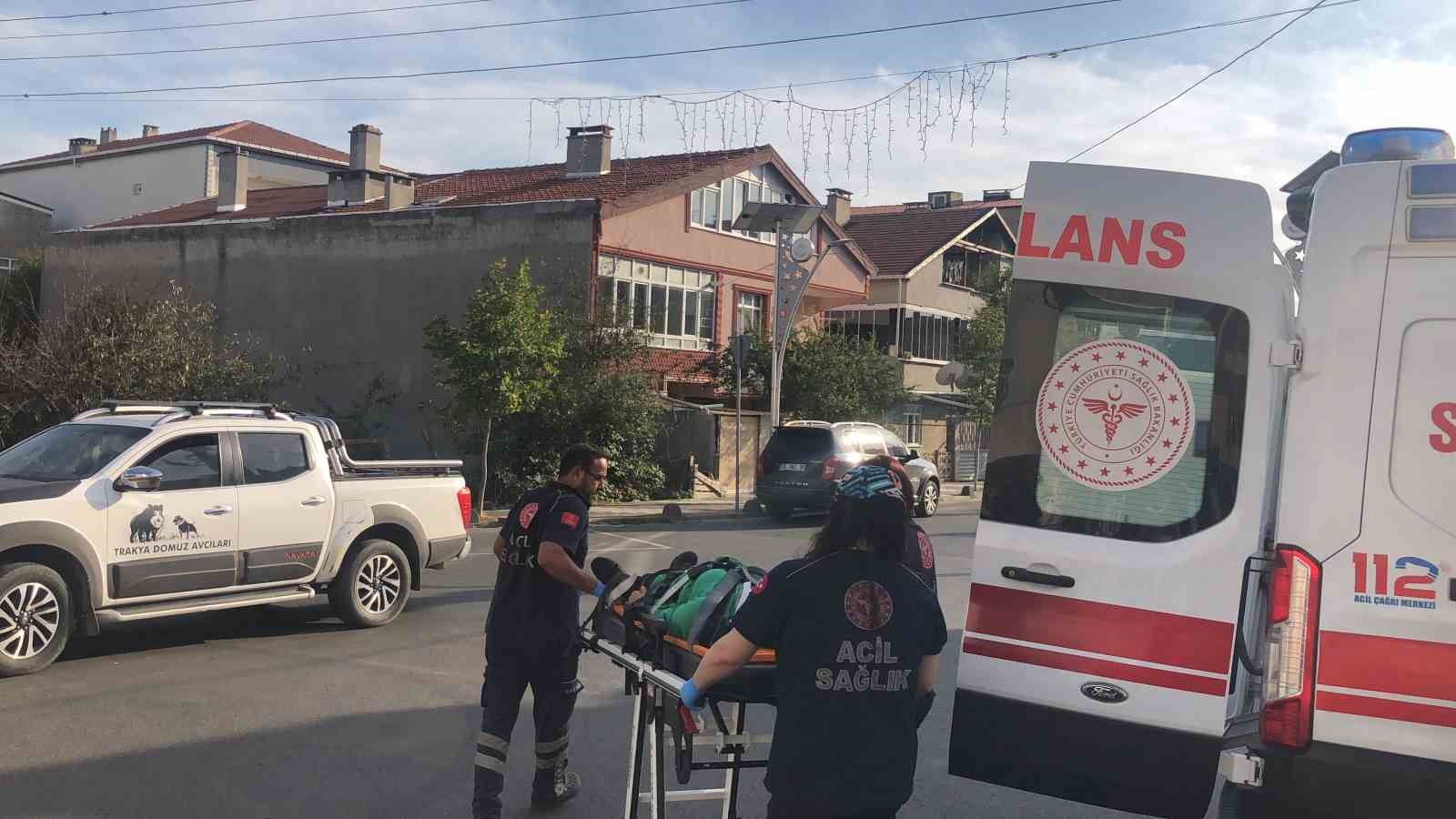 Tekirdağ’da 1 kişinin yaralandığı kaza kamerada