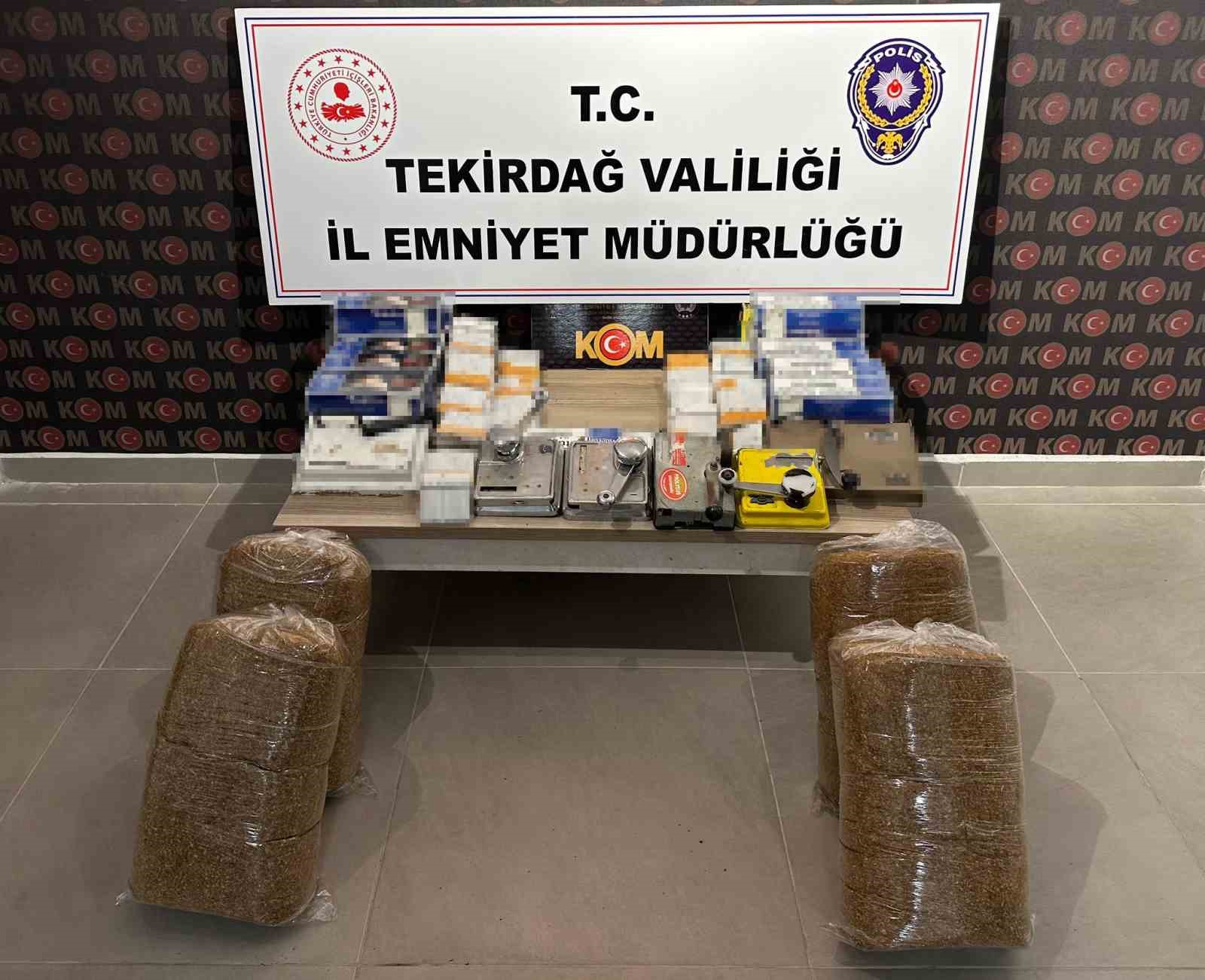 Tekirdağ’daki kaçakçılık operasyonunda 42 kişi hakkında yasal işlem başlatıldı