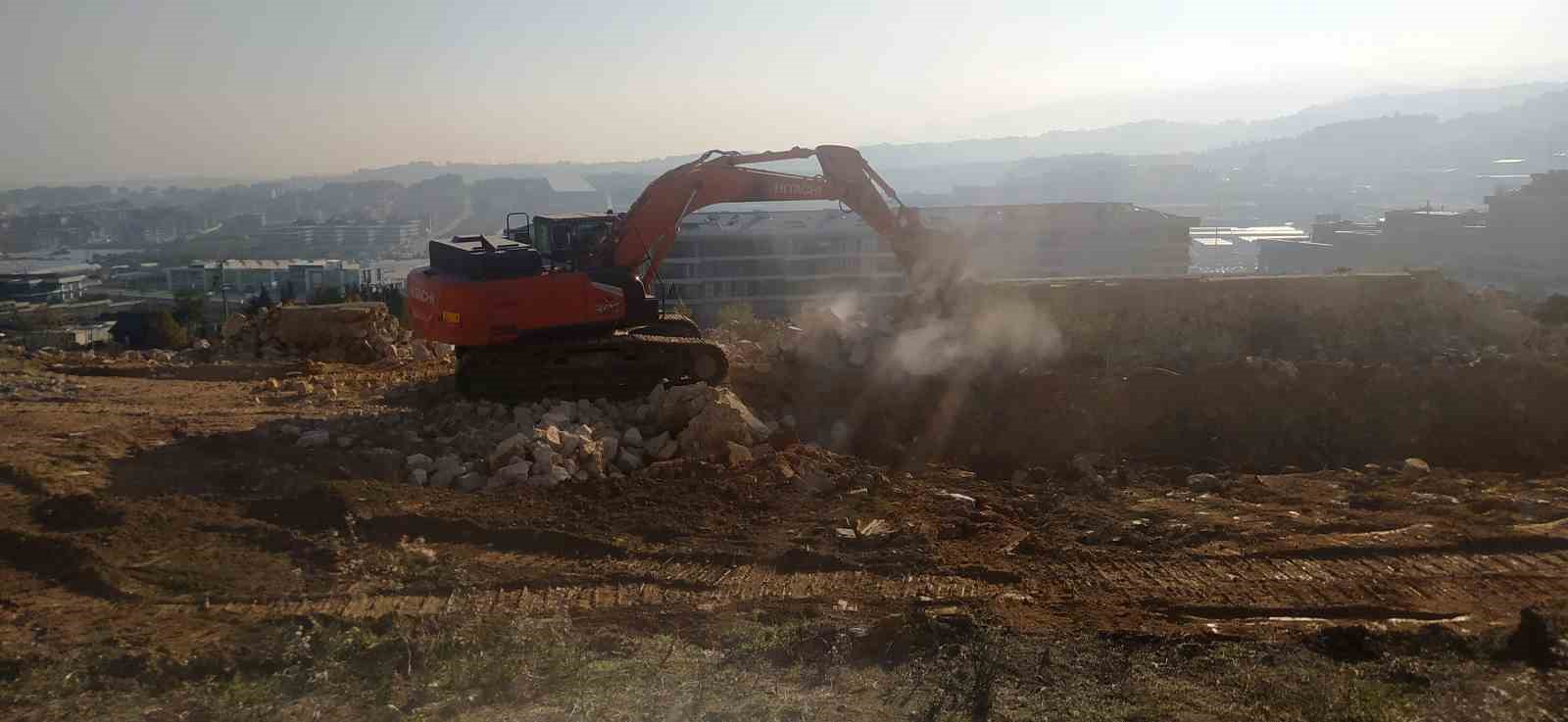 Yalova’da çöken hastane yolunda yapım çalışmaları başladı