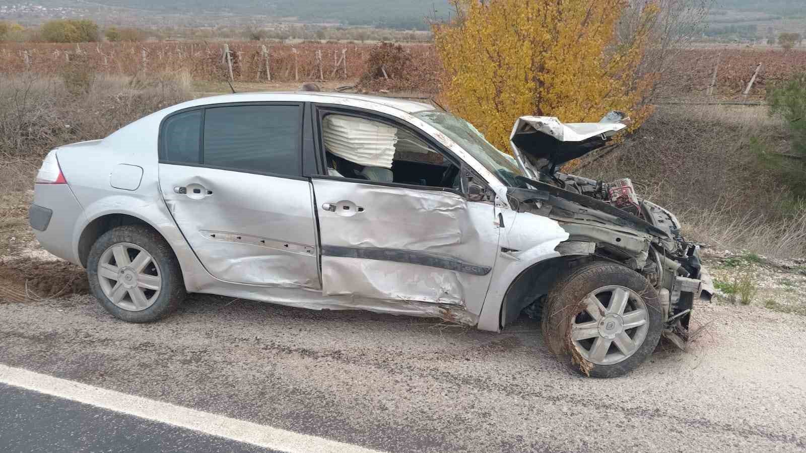 Karaağaç ovasında meydana gelen trafik kazasında 1 kişi yaralandı