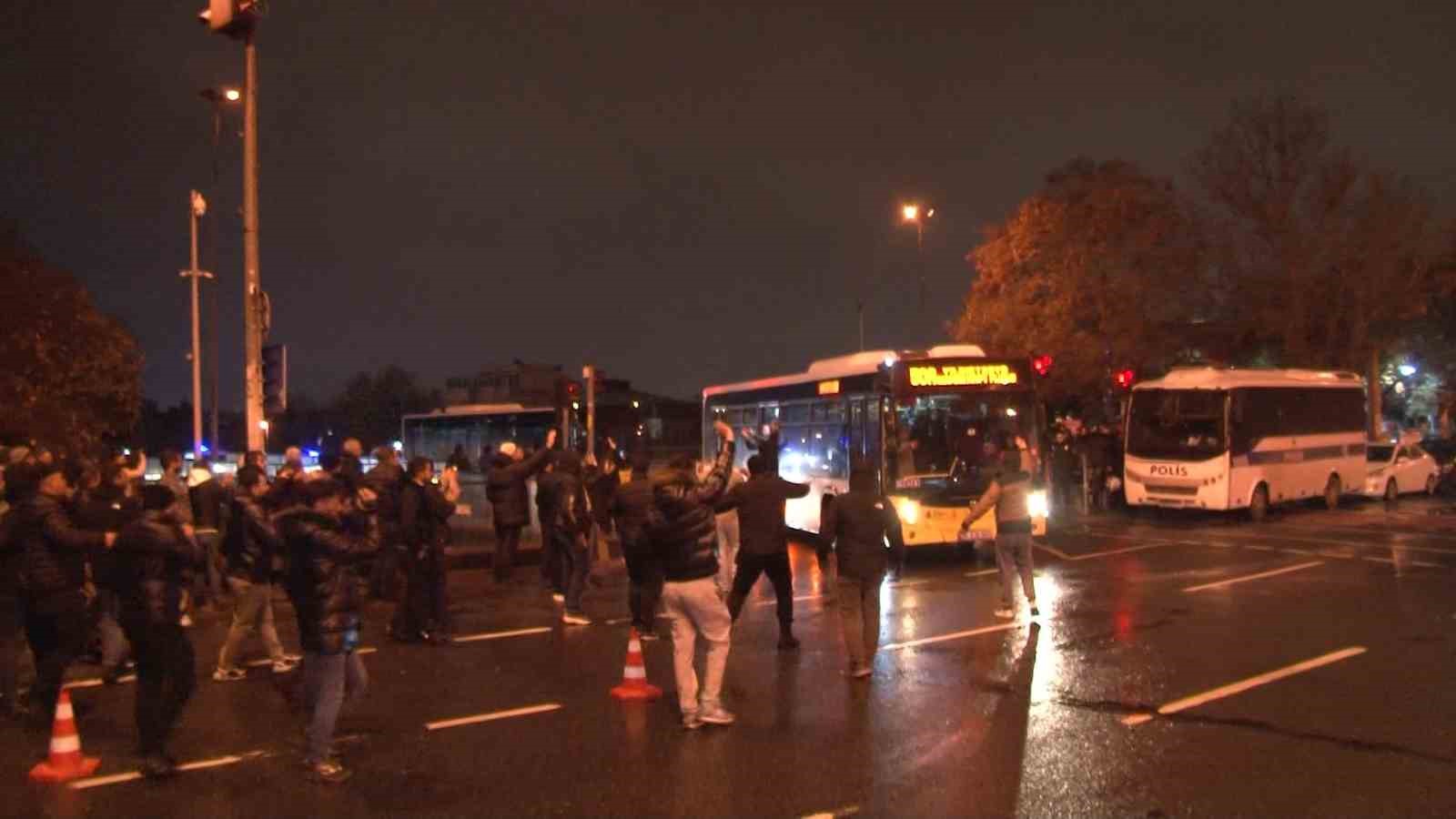 Özel halk otobüsü esnafından Saraçhane’de İBB’ye protesto