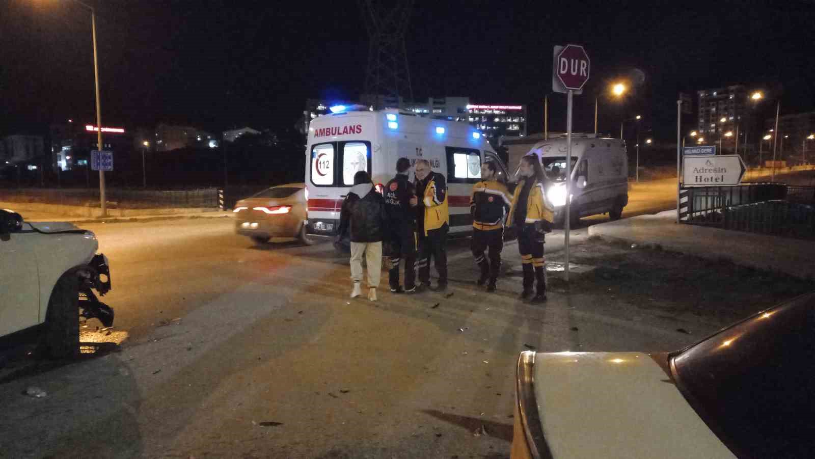 Edirne’de trafik kazası: 2 yaralı