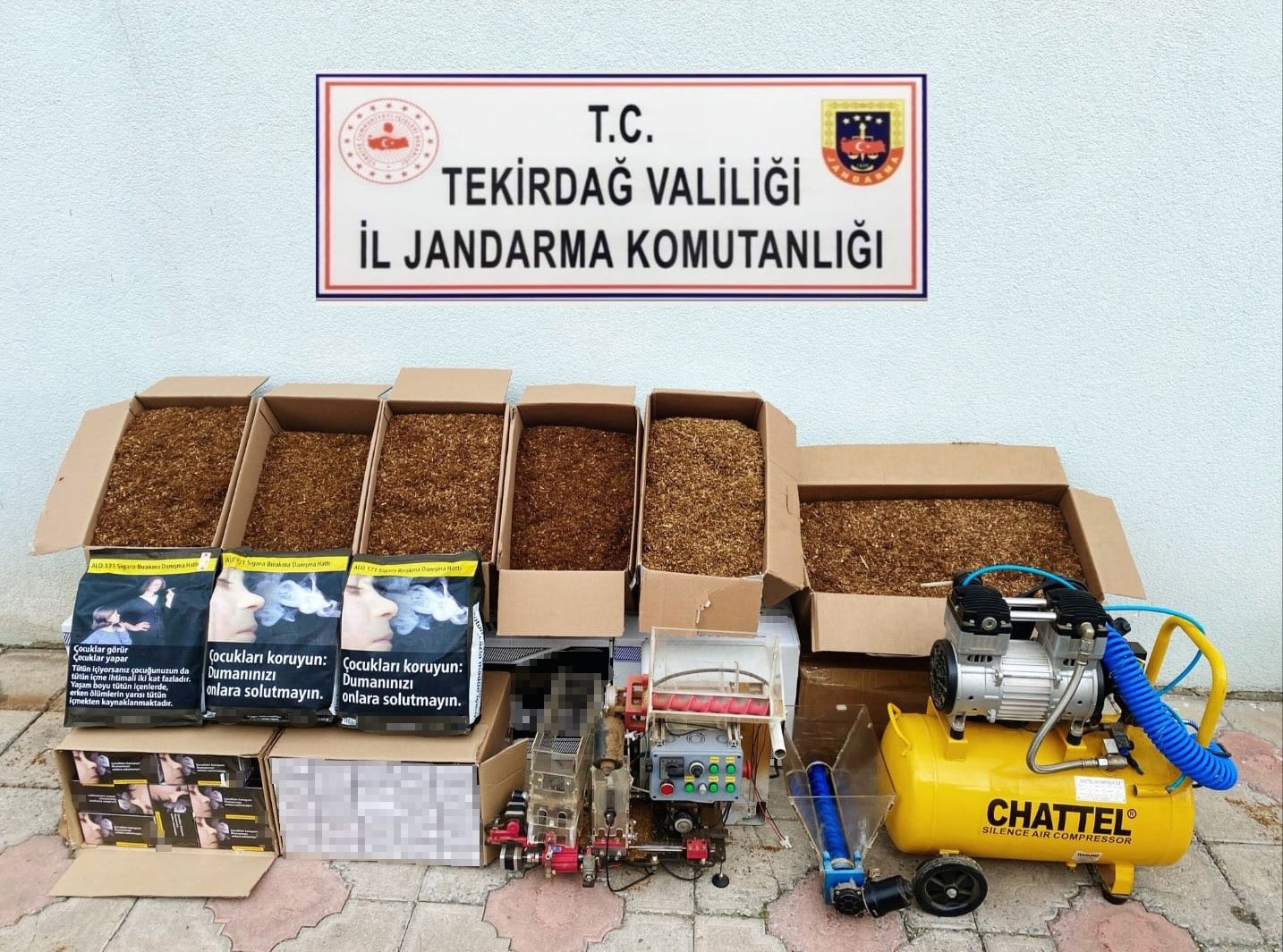 Tekirdağ’da tütün ve makaron operasyonu