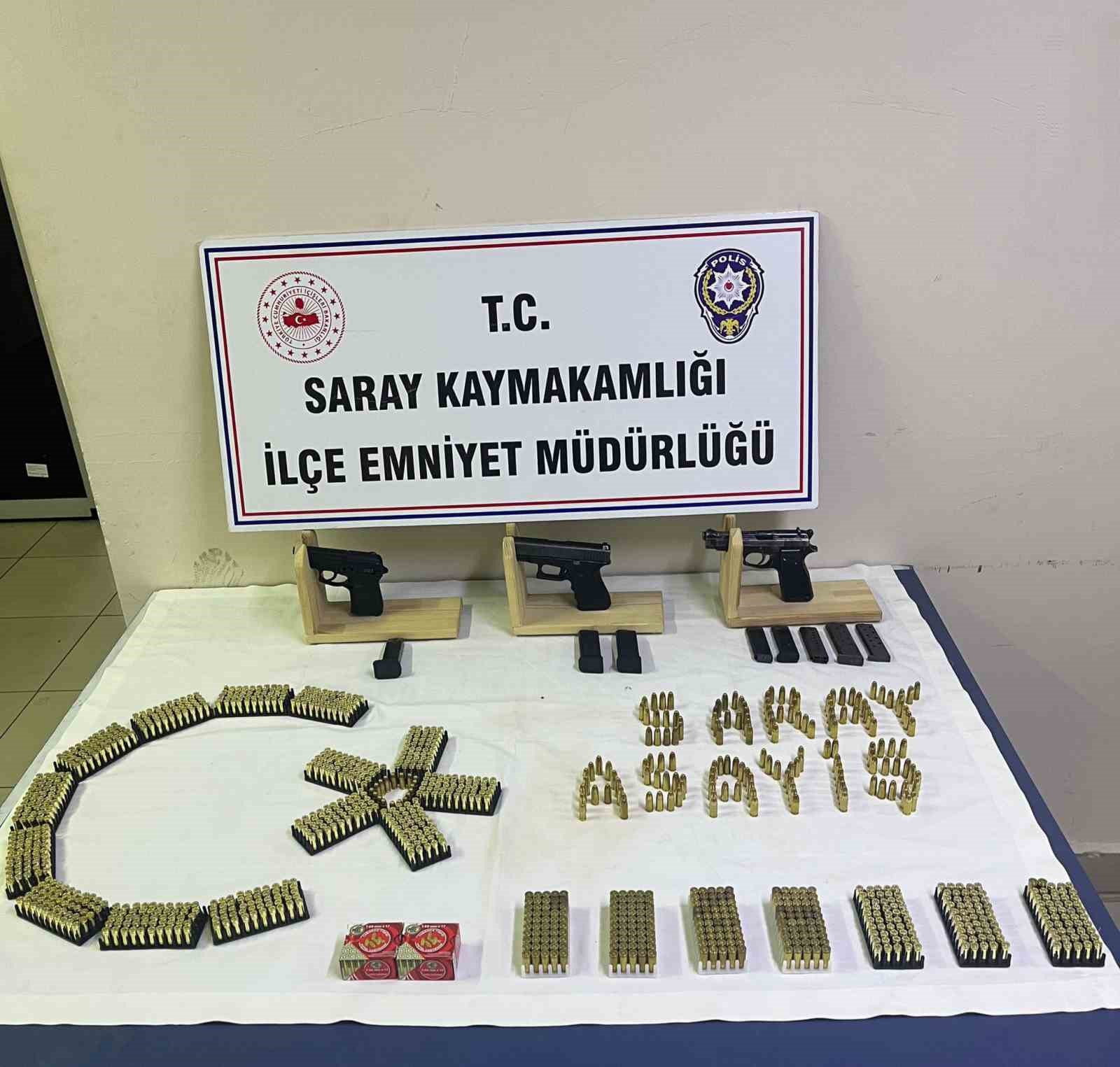 Tekirdağ’ın Saray ilçesinde ruhsatsız silah operasyonu