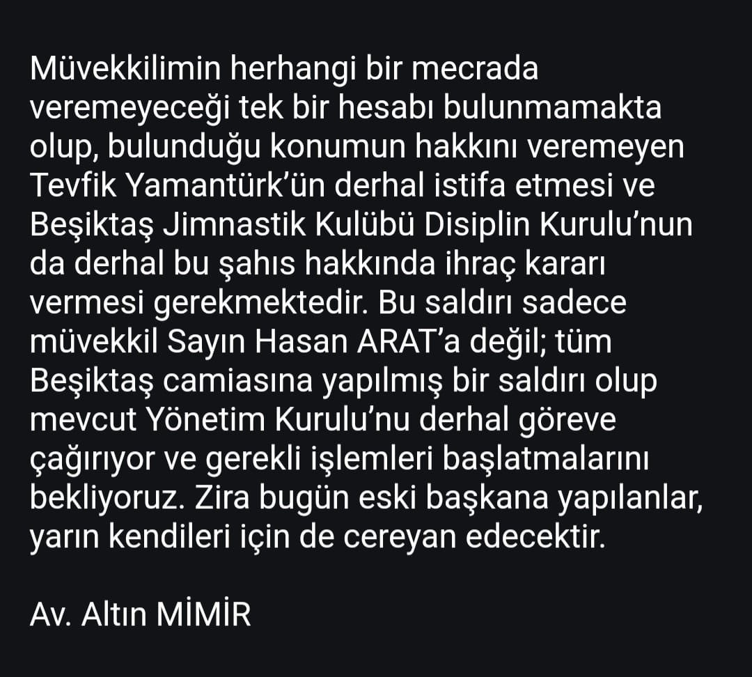 Altın Mimir: "Karanlıkta iş tutan bazı odaklar kaba kuvvet ve organize suç haline dönmüştür"